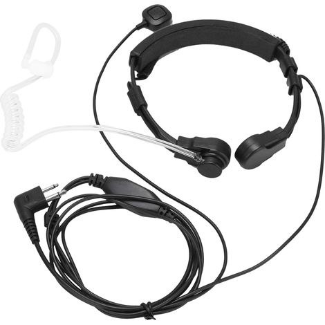 Talkie-walkie casque Transparent Tube acoustique casque réglable gorge micro pour Motorola GP88 GP300 GP88S GP 2000 (1/5)