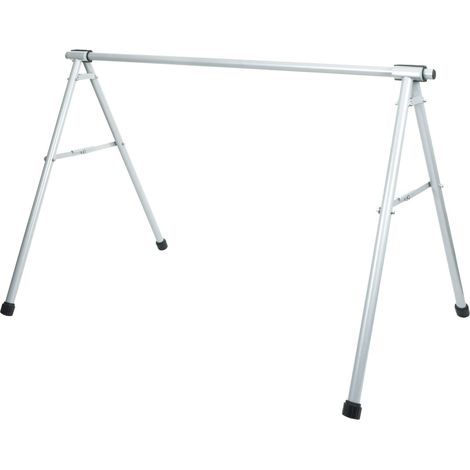 Fahrrad-Sattelständer HHG-796, Fahrradständer Aufhängebügel, Metall pulverbeschichtet 114x170x114cm ausziehbar silber