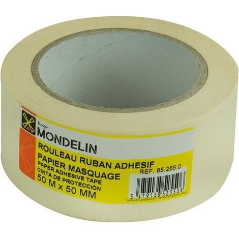 Ruban de masquage papier Mondelin blanc (1/2)