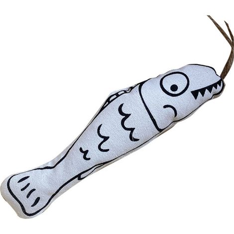 jouet à l'herbe à chat jouet en forme de poisson jouet à mâcher en forme de poisson chaton à l'herbe à chat molaire sport pour chat (1/5)