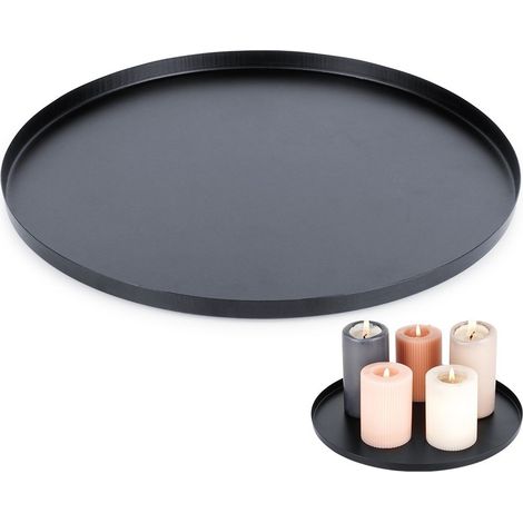 Stand for decorative candle compositions, metal, black, 30 cm (1/5)