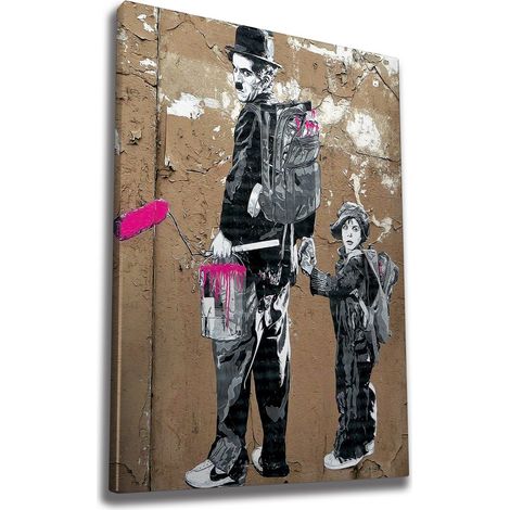 Decorazione artistica da parete con stampa su tela Painting Multicolore (1/5)