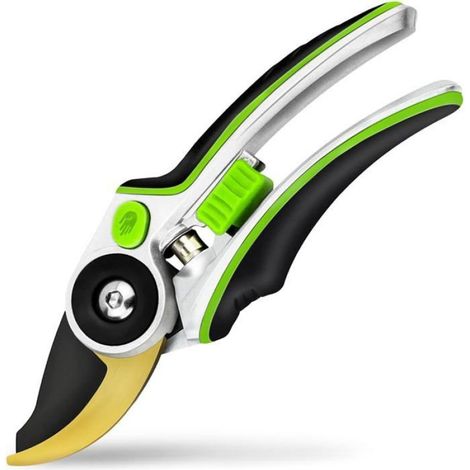 Sécateur Bypass - Acier SK5 - Revêtement Téflon - Poignée Aluminium - Coupe Jusqu'à 30 mm - 215 mm - 275 g (1/5)