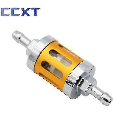 Motorcycle 8mm/0.31quot Cnc Gasoline Fuel Oil Filter Petrol Inline Filter For Ktm Honda Kawasaki Yamaha Husqvarna Atv Yz Yzf Wr Wrf( Gold) (1/5)