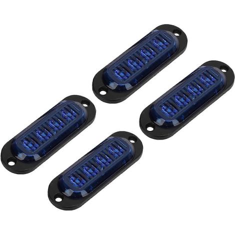 Stück LKW-Seitenleuchten, hohe Helligkeit 3000K, IP65 wasserdicht, 4 LEDs, einfache Installation, LKW-Notbeleuchtung