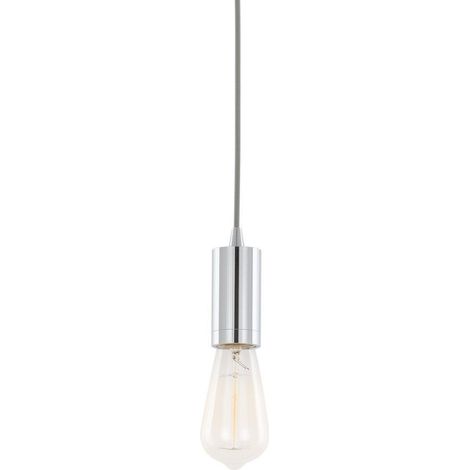 Italux Modern - Portalámparas Colgantes Modernos Cromo 1 Luz, E27 (1/2)