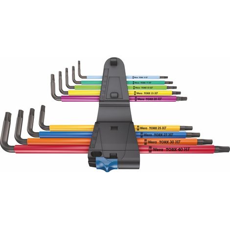 Wera  juego  de  destornilladores  angulares  967/9  TX  XL  HF  9  piezas.  T8  -  T40  -  5024470001