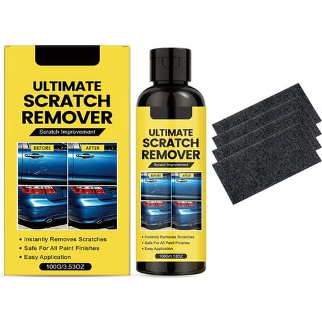 Kit de réparation des rayures pour voiture avec chiffon nano, élimine les tourbillons, redonne instantanément de l'éclat 100 g (1/5)