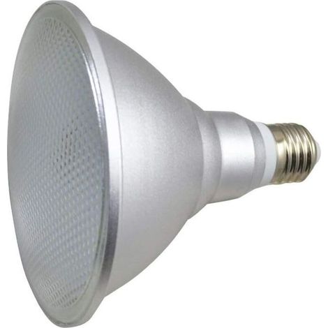 LED E27 Base PAR38 20W, IP65 étanche, 85 265V, projecteur, boîtier en aluminium, Projecteur IRC 90, Pack 1 (blanc) (1/4)