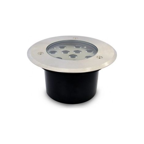 Spot LED Encastre Sol Rond Inox 9W (1/3)