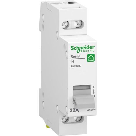 Schneider Electric Resi9 Interruttore 2P 32A 2NO 250VCA - R9PS232