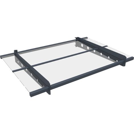 Westmann auvent en métal Osta 120  Anthracite  120x80 cm (1/5)