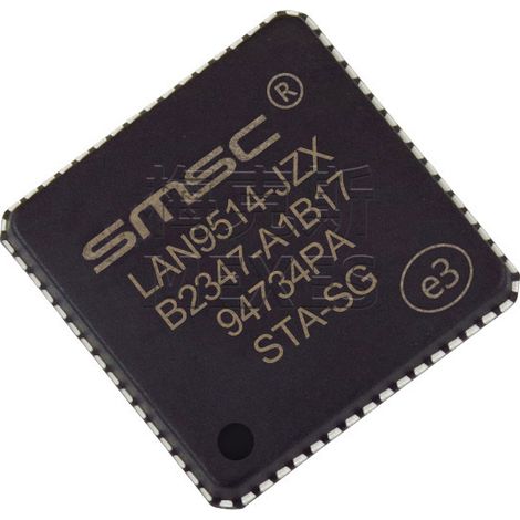 Nomenclature LAN9514-JZX, puce USB2412-DZK, composants électroniques, 5 unités expédiées.