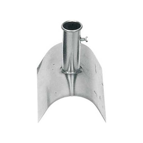 Tuile faitière en zinc blanc 800815 – Pour mâts de 35 à 50mm – Faîtage et bord de toiture – Résistante aux intempéries – Erard (1/3)