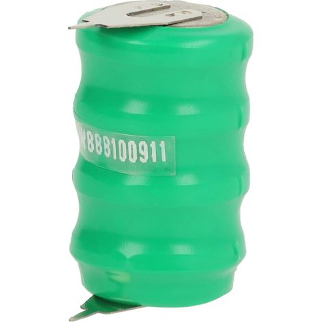 vhbw NiMH pile bouton de remplacement pour type V80H 2 épingles 80mAh 4,8V convient pour les batteries de modélisme etc.