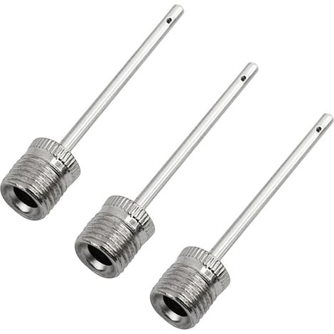 3 Pièces Aiguilles pour Pompe à Ballons - Aiguilles en Acier Inoxydable pour Pompe à Air - pour Gonfler Les Ballons de Football, Basketball, Volleyball et Autres Ballons de Sport (1/5)