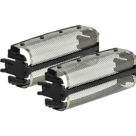vhbw 2x Doppelscherfolie kompatibel mit Remington DF56, DF55, DF5, DF50 Elektrorasierer + Rahmen, schwarz