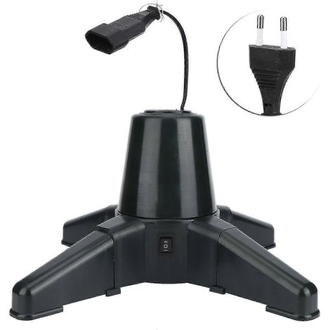 Support de sapin de Noël électrique rotatif à 360° avec étagère décorative pour la maison (40 cm) (1/5)