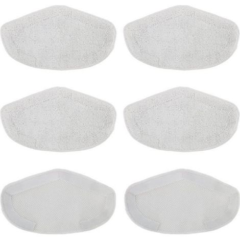 Serpillères Reutilisable pour Balai Vapeur - Microfibre Haute Qualité - Compatible Polti Vaporetto PAEU0332 SV400 SV420 SV440 Smart 35 40 100 - 6 Pièces (1/4)