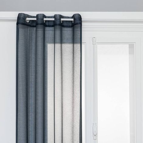 Voilage Moly 135x240cm bleu - Atmosphera créateur d'intérieur