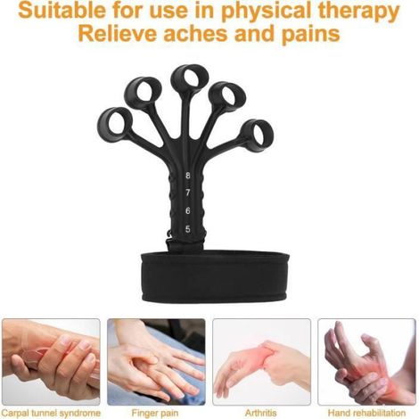 Hand Grip Strengthener - 2 Pièces - Silicone - 6 Niveaux De Résistance - Pour Renforcement Préhension - 2 Unités (1/4)