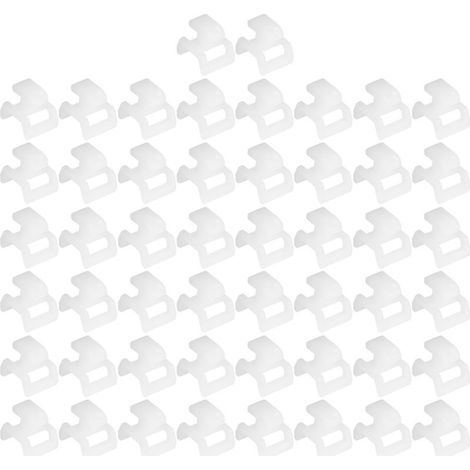 Support de fixation de fil de câble, 50 pièces, attaches à fermeture éclair pour profils en aluminium Standard européen, européen 40 (1/5)