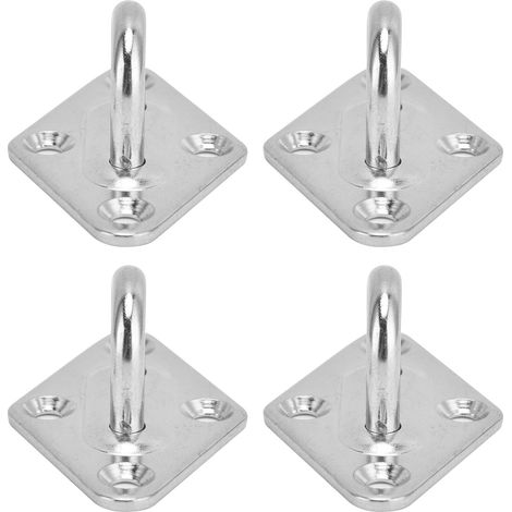 Lot de 4 crochets de fixation murale/plafond en acier inoxydable 304 pour balançoires, hamacs et décorations (1/5)