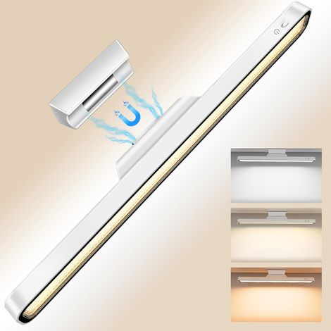 Ruban LED Lampe Sous Meuble Cuisine 32 cm Batterie, Bande Lumineuse Sans Fil Rechargeable Intensité Variable, Éclairage Anti-Éblouissement Amovible (1/5)