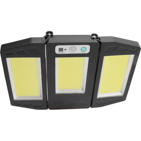 Lampadaire solaire étanche IP65 avec détecteur de présence, idéal pour les cours, allées, jardins et routes. (1/5)