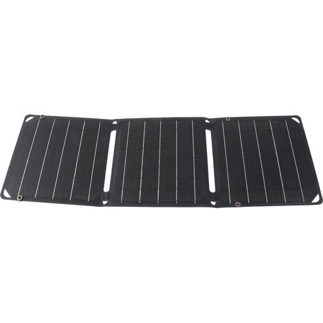 Panneau solaire 30W, double sortie USB, résistant à l'eau IP68, chargeur pliable Portable avec 1 à 3 câbles de connexion pour le Camping (1/5)