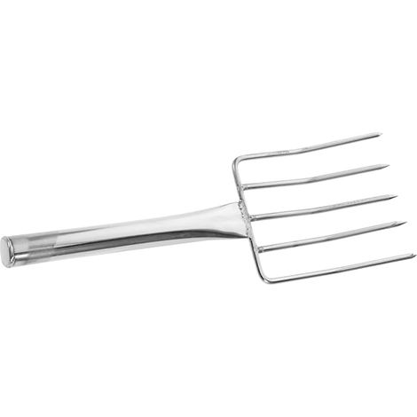 Fourche à 5 dents en acier inoxydable grande taille pour le jardinage et le repiquage outil à main portable multifonctionnel pour le nettoyage et le sol pour le jardin et la cuisine (1/5)