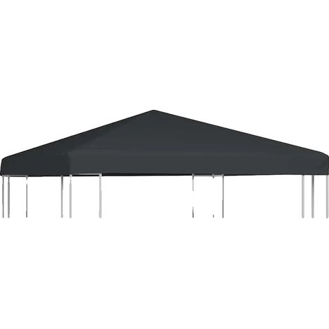 Gazebo-Überdachung, strapazierfähiger Stoff, wetterbeständig, Grau (1/2)