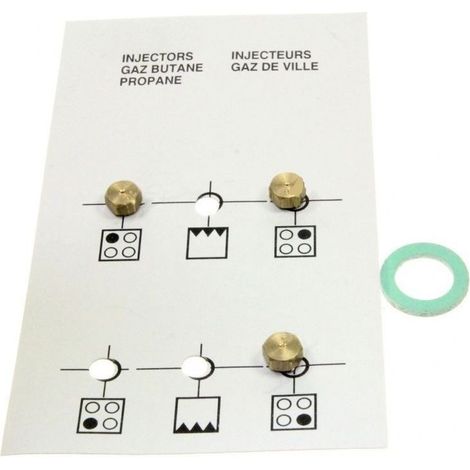 JEU INJECTEUR BUTANE POUR CUISINIERE BEKO