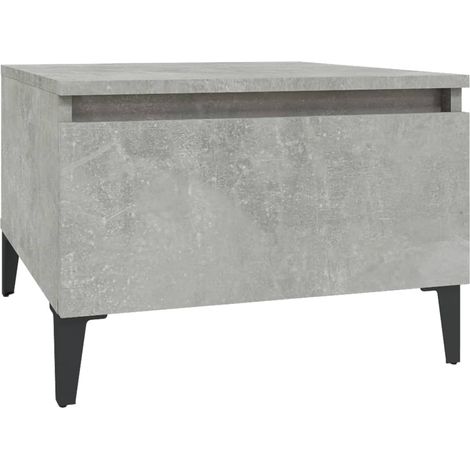 Maison Exclusive - Beistelltisch Betongrau 50x46x35 cm Holzwerkst