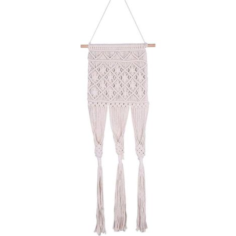 Suspension Corde Plante Macramé Porte-Pot de Fleur en Corde Naturelle Tapisserie Tissée À La Main Support Pots Suspendu pour Fleur Décoration Jardin Intérieur Extérieur