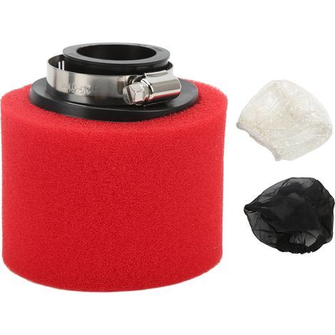 Nettoyant Mousse éponge pour Filtre à Air 35 Mm/1,38 Po Éponges Externes de Filtre à Air Pour 50cc 110cc 125cc 140cc 150cc 160cc 200cc Moto VTT(A (rouge)). (1/5)