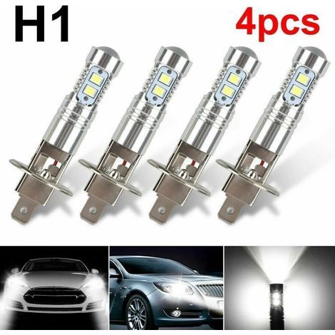 Ampoule de phare LED H1 6000k feux de route et feux de croisement 100w feux de route (1/4)