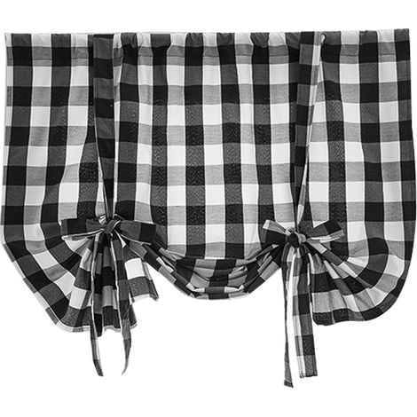 Rideau Romain - Coton Ramie - Pour Cuisine - Hauteur 120 cm - Largeur 60 cm - 1 Pièce (1/5)