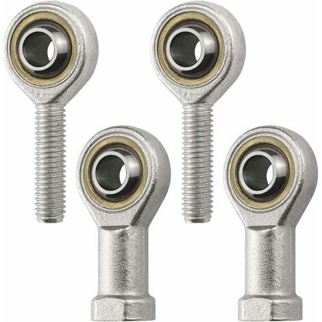 M8 Roulement d'extrémité de tige Féminine Extrémité Tige Roulement Joint Mâle Filetage Droite Bronze Liner Performance Embout À Rotule(4PCS) (1/5)