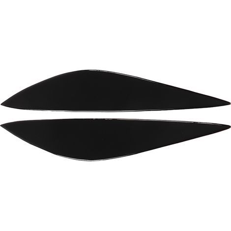 Garniture de Paupières de Phare Avant, Garniture de Paupières de Phare Noir Brillant Plastique Souple Résistant à la Compression Résistant aux Rayures Remplacement pour W204 Pre‑Facelift 2008‑2011. (1/5)