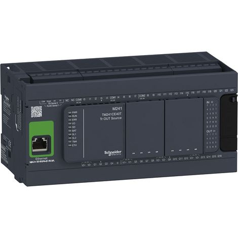 Controlador M241 40 ES Transistor Pnp Ethernet TM241CE40T de Schneider