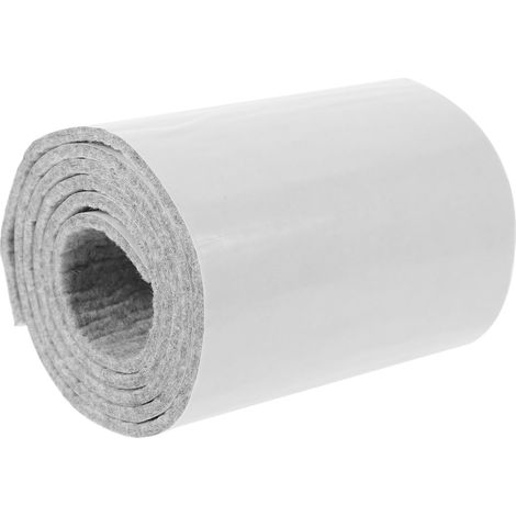 Bandes de Feutre Adhésives pour Protection de Sol, Rouleau Autocollant 100x10cm, Feutre Épais Gris Antidérapant pour Meubles Table et Chaise, Coussinets Solide (1/5)