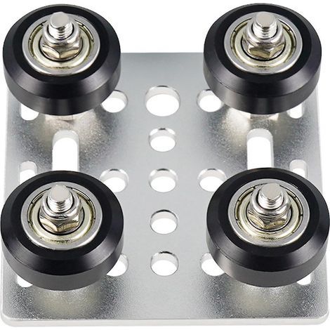 Ensemble de plaque de portique en V, petite roue en V avec plaque pour pièces CNC et imprimante 3D (1/4)
