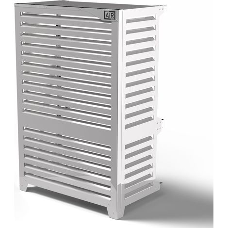 Cover Pompa di Calore 105x65x150 cm installazione a terra vicino la parete Big Blade VL Bianco (1/5)