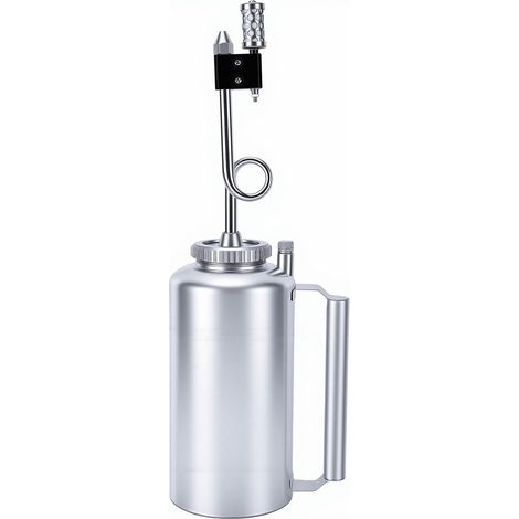 Torche goutte à goutte à double fond 3L pour brûler les incendies forestiers Réservoir en fonte robuste Remplissage à grande bouche Piège à carburant Joint de clapet anti-retour Argent (1/5)