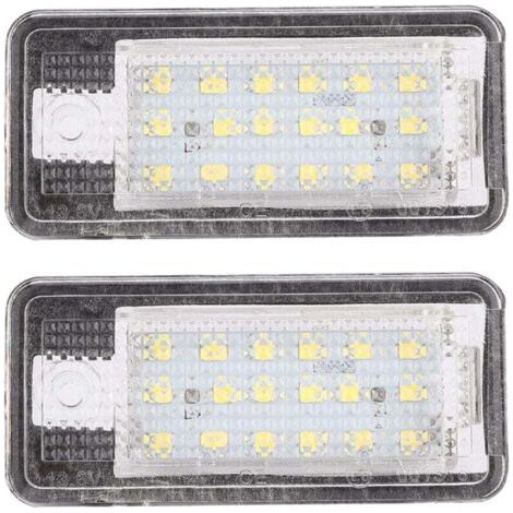 1 paire de feux de plaque d'immatriculation arrière à LED pour Audi