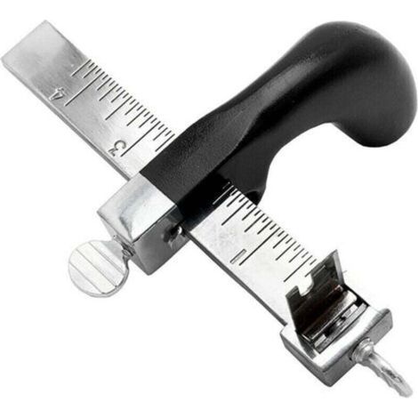 Coupe-sangle en cuir coupe à la main outil en cuir coupe-ceinture en bande de cuir avec poignée en aluminium de jauge pour bricolage maroquinerie (1/4)