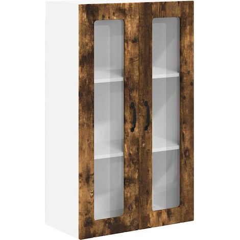 Meuble mural de cuisine,Armoire de cuisine avec porte Chêne fumé 60 x 31 x 100 cm CFW76463 (1/5)