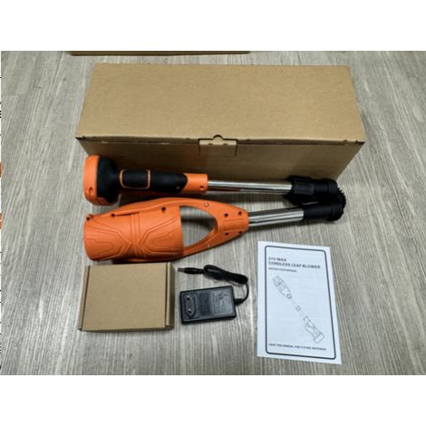 Souffleur de feuilles portatif sans fil avec batterie et chargeur Pliable Vitesse du moteur 29 000 tr/min 63 m/s Vent maximum 720 g Force de soufflage Multifonctionnel 21 V Électrique Poussière Neige  (1/4)