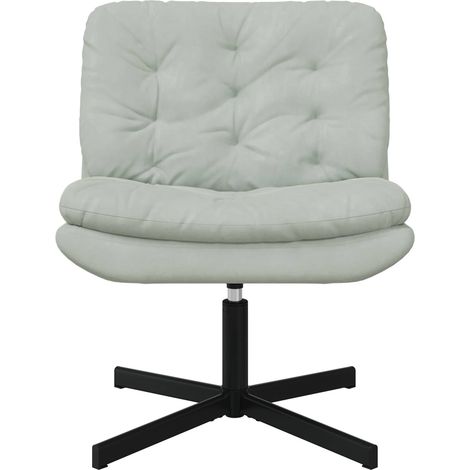 Maison Exclusive - Poltrona Relax con Base Girevole Grigio chiaro 63 x 75 x 76 cm